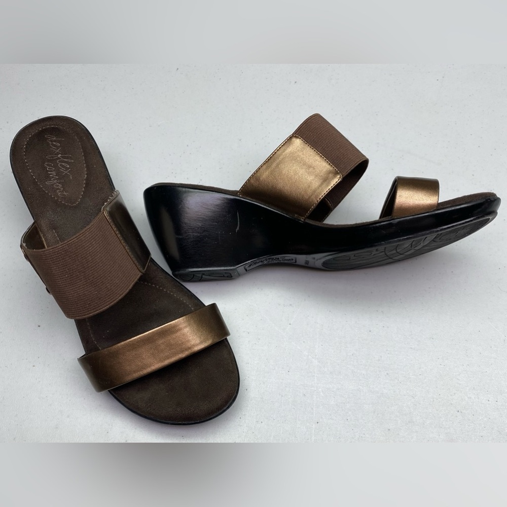 Dexflex Comfort,  BRN Heeled Sliders, 8.5W Spring Sale